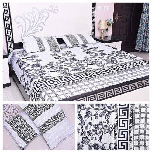 3 pieces crystal cotton bedsheets 