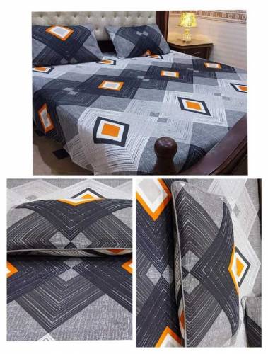 3 pieces crystal cotton bedsheets 