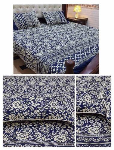 3 pieces crystal cotton bedsheets 