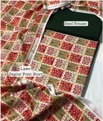 *Bonanza Satrangi, Khaadi and Sapphire All Over Lawn 2Pc 