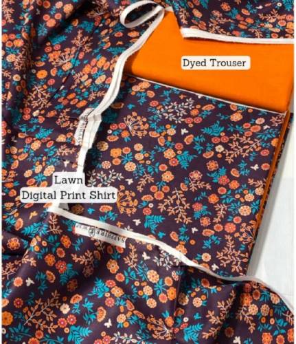 *Bonanza Satrangi, Khaadi and Sapphire All Over Lawn 2Pc 