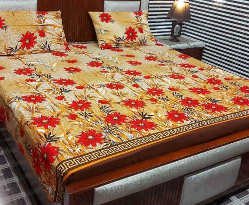 3 pieces crystal cotton bedsheets 