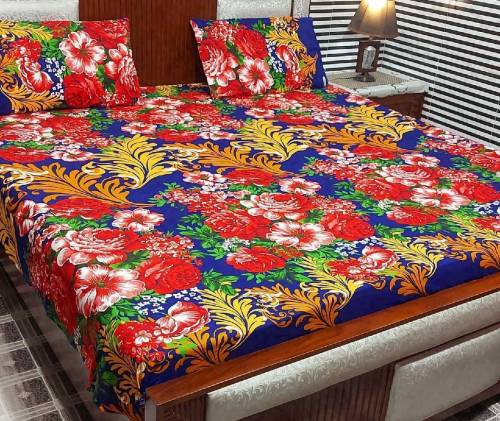 3 pieces crystal cotton bedsheets 