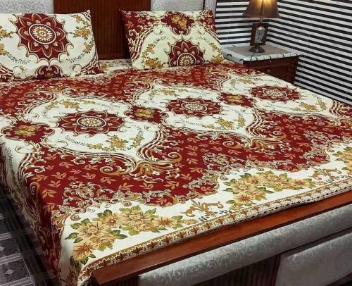 3 pieces crystal cotton bedsheets 