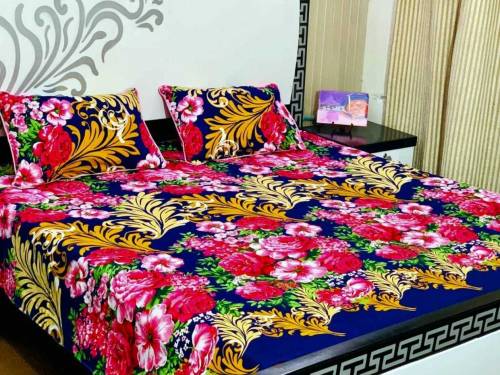 *3D-Crystal cotton Bedsheets*Fabric👉🏻 