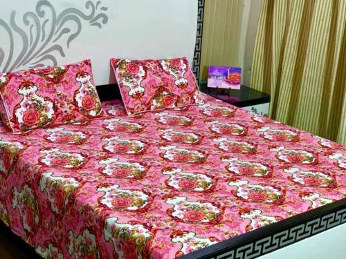 *3D-Crystal cotton Bedsheets*Fabric👉🏻 