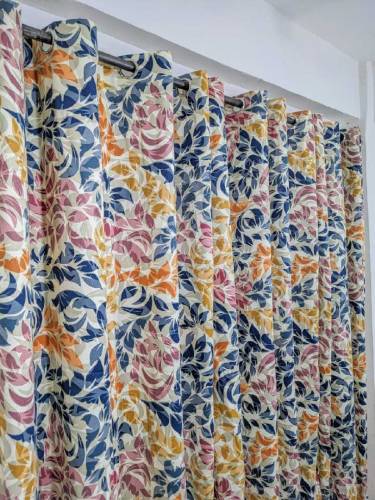 EXPORT COTTON DUCK PRINTED CURTAINS