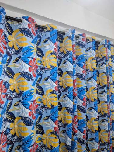 EXPORT COTTON DUCK PRINTED CURTAINS