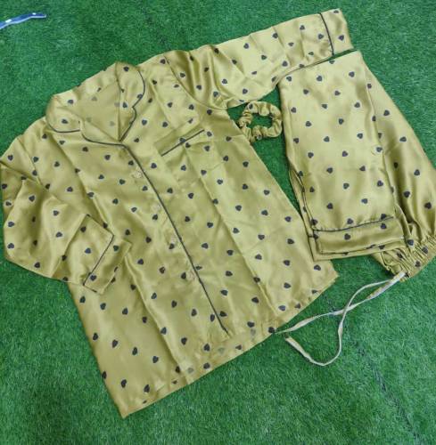 * 💠*Silk night suit for women With Ponytail*