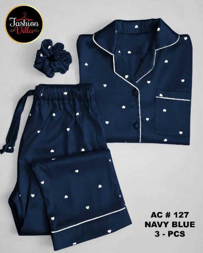* 💠*Silk night suit for women With Ponytail*