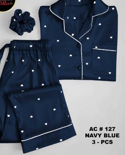 * 💠*Silk night suit for women With Ponytail*