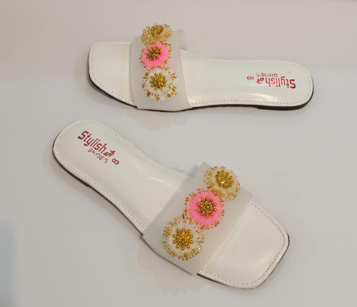 women's Rexine plain flats