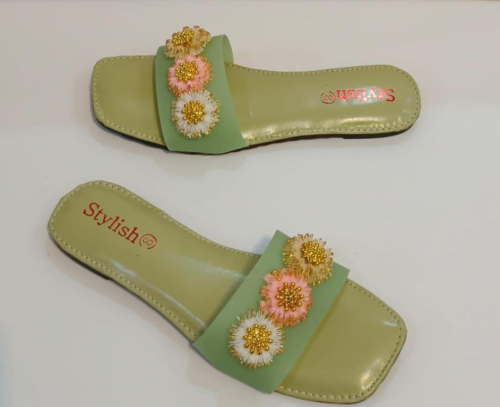women's Rexine plain flats