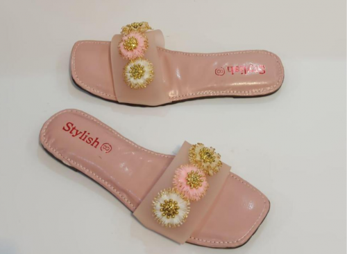 women's Rexine plain flats