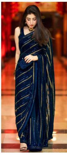 Complete Chiffon Saree For Girls/Wonen