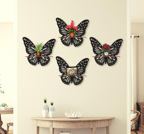 Butterfly Hanging Shelves,Pack of 4
