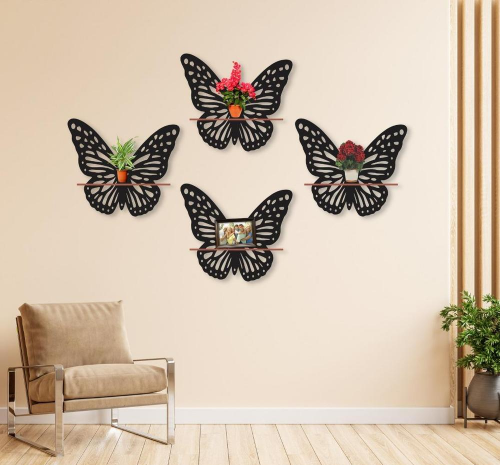 Butterfly Hanging Shelves,Pack of 4