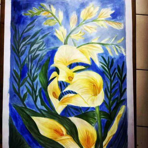 painting, landscape, sketches 