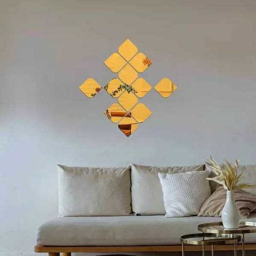 golden aceylic decor