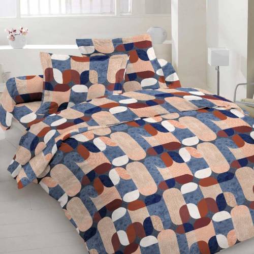 King Size Cotton Bedsheet Set with Pillow Covers -
