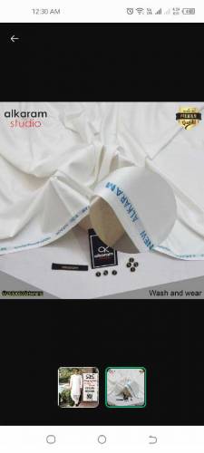 Man unstitched Alkaram Cloth Wash and Wear 