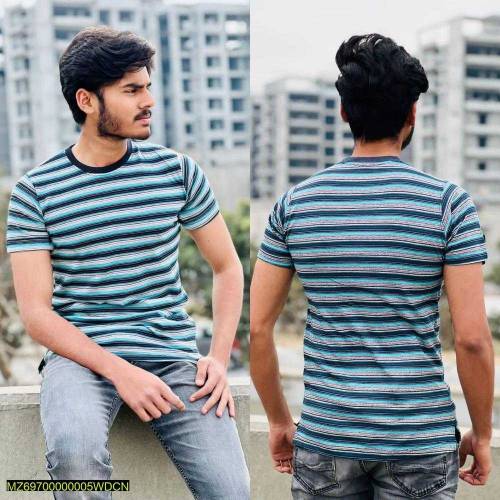 Men's plane cotton half sleeve T shirt