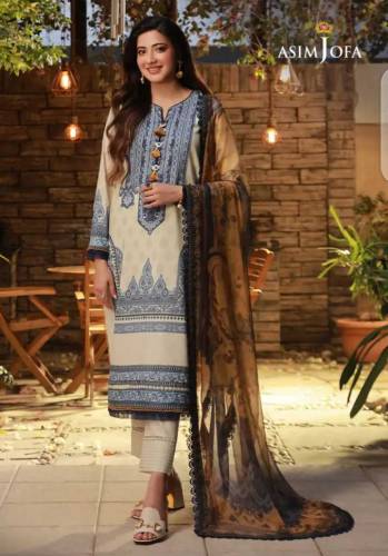 3 Piece Cambric Unstitched Fabric for Women