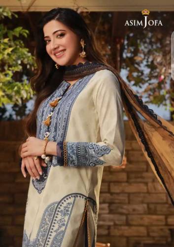3 Piece Cambric Unstitched Fabric for Women