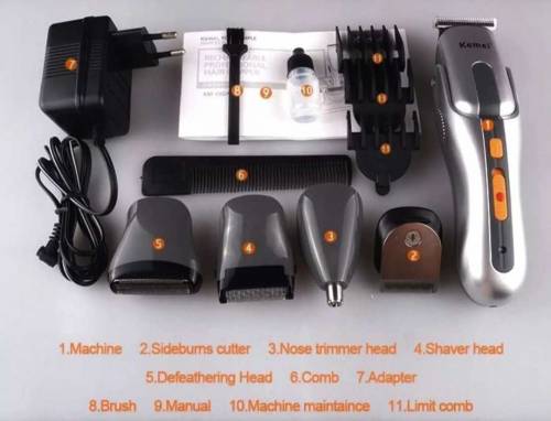 Original Trimmer Beard Hair straightener kemei shaver shaving machine 