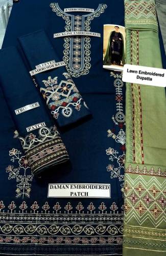 3 pcs Lawn Suit 