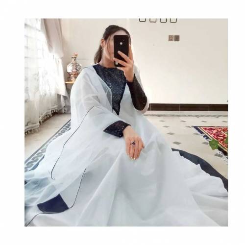 Newly launched White Diana Maxi with trousers & Dupatta 