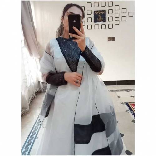 Newly launched White Diana Maxi with trousers & Dupatta 