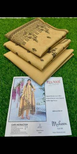 Fiza Noor 💯 Original 3pc Jacquard lawn 