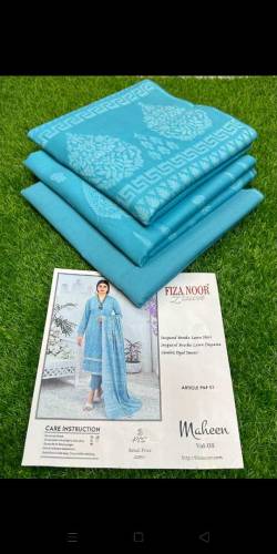 Fiza Noor 💯 Original 3pc Jacquard lawn 