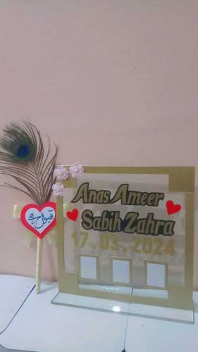 nikkah Thumb Board with signature pen 