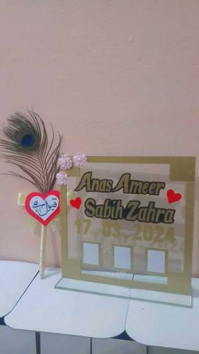 nikkah Thumb Board with signature pen 