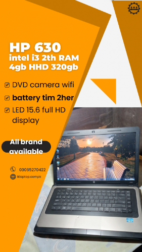 HP i3 1th generation RAM 4 gb HHD 320gb All brand available