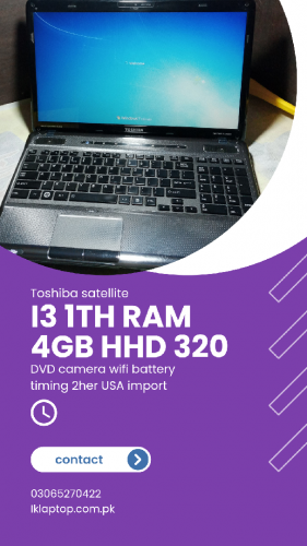 HP i3 1th generation RAM 4 gb HHD 320gb All brand available