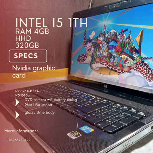 HP i3 1th generation RAM 4 gb HHD 320gb All brand available