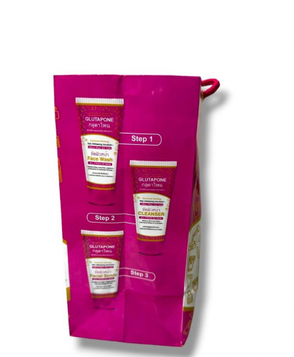 glutapone whitening facial kit, 180 ml