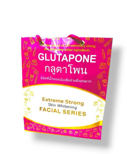 glutapone whitening facial kit, 180 ml