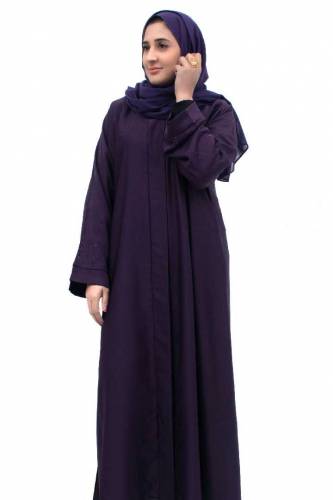 1 Pc Women's Stitched Nida Plain Abaya 