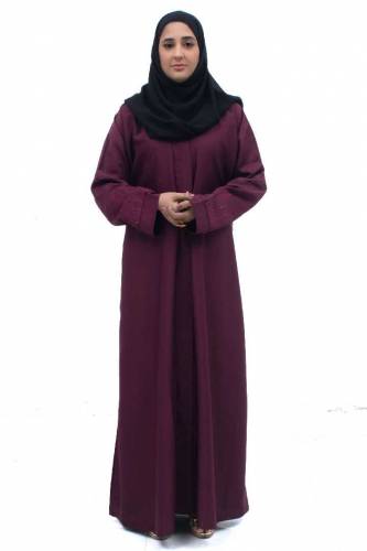 1 Pc Women's Stitched Nida Plain Abaya 