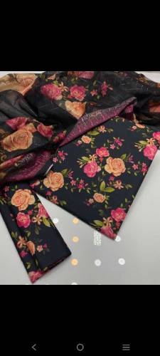 premium quality swiss lawn fabric digital printed suit 