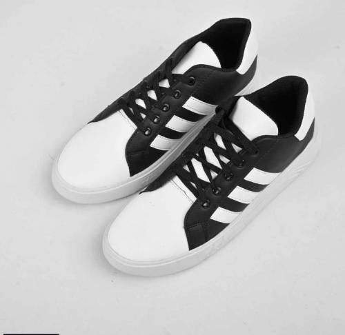 Black Camel Double Colour Sneakers ; White