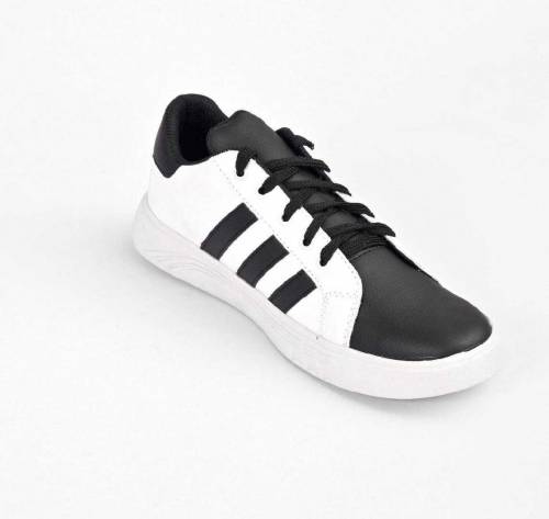 Black Camel Double Colour Sneakers ; White