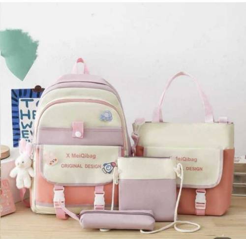*Imported Backpack*‼️🎀 *4 & 5 Pcs* Imported Bag Set For Girls 🎀