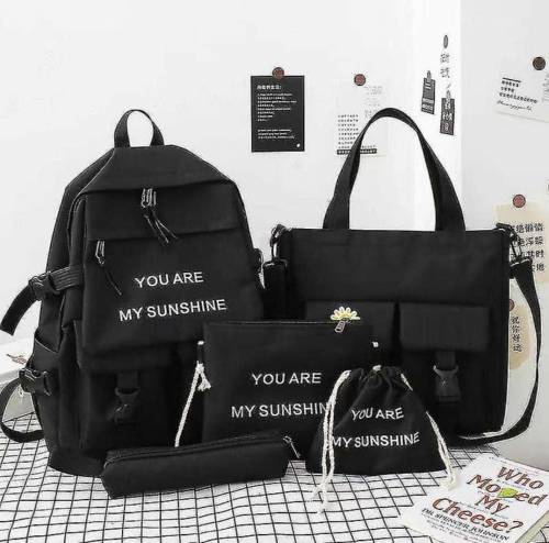 *Imported Backpack*‼️🎀 *4 & 5 Pcs* Imported Bag Set For Girls 🎀