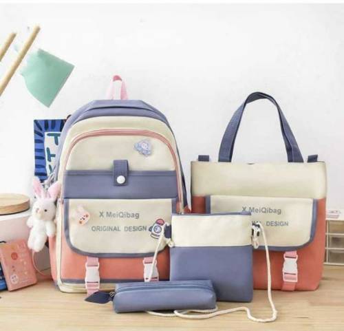 *Imported Backpack*‼️🎀 *4 & 5 Pcs* Imported Bag Set For Girls 🎀