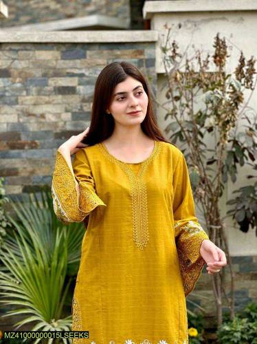 •  Gender: Women•  Fabric: Cotton•  Pattern: Embroidered• 